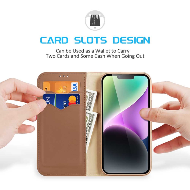 For iPhone 15 Plus DUX DUCIS Hivo Series Cowhide + PU + TPU Flip Phone Case(Brown) For iPhone 15 Plus DUX DUCIS Hivo Series Cowhide + PU + TPU Flip Phone Case(Brown)
