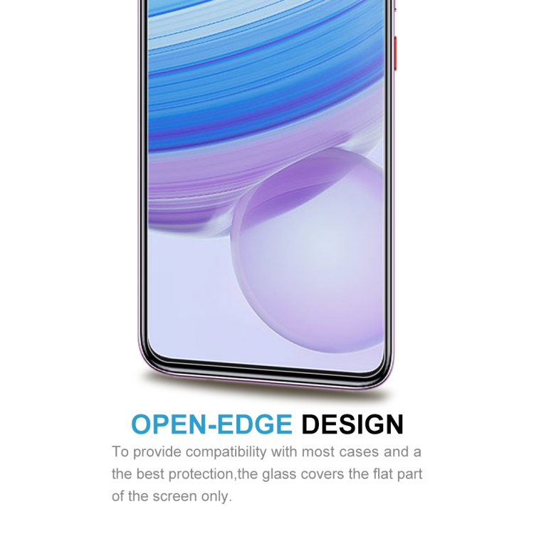 For Xiaomi Redmi 10X 5G 10 PCS Half-screen Transparent Tempered Glass Film - 5