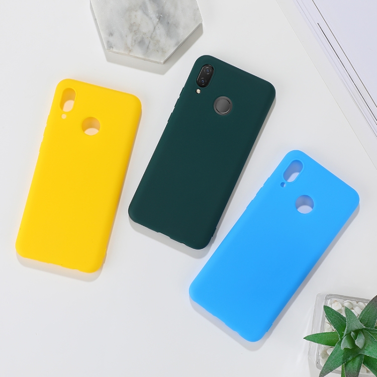 For Huawei nova 3 Shockproof Frosted TPU Protective Case(Yellow) - 1