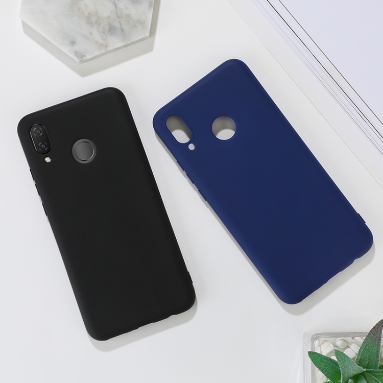 For Huawei nova 3 Shockproof Frosted TPU Protective Case(Dark Blue) - 1