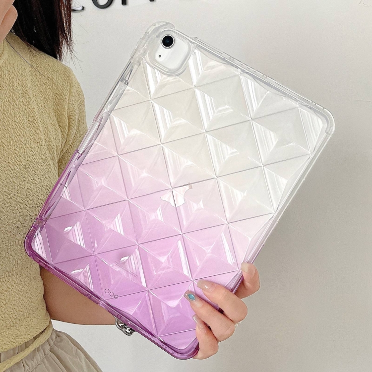 For iPad Air 11 2024 / Pro 11 2022 Gradient Diamond Plaid TPU Tablet Case(Gradient Purple) For iPad Air 11 2024 / Pro 11 2022 Gradient Diamond Plaid TPU Tablet Case(Gradient Purple)