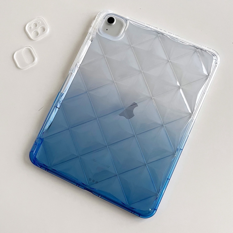 For iPad 10th Gen 10.9 2022 Gradient Diamond Plaid TPU Tablet Case(Gradient Blue)