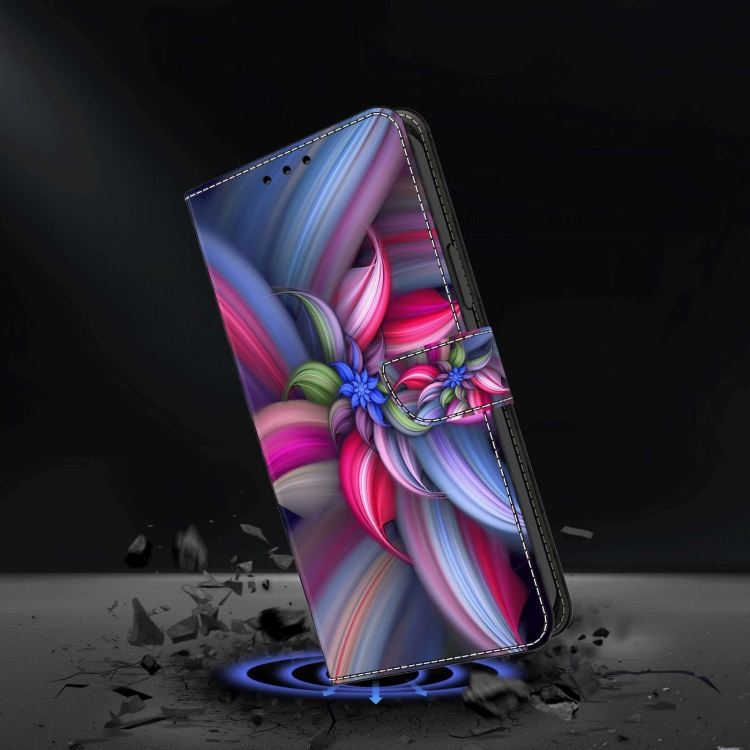 Für Samsung Galaxy S21+ Crystal 3D stoßfeste Schutzhülle aus Leder