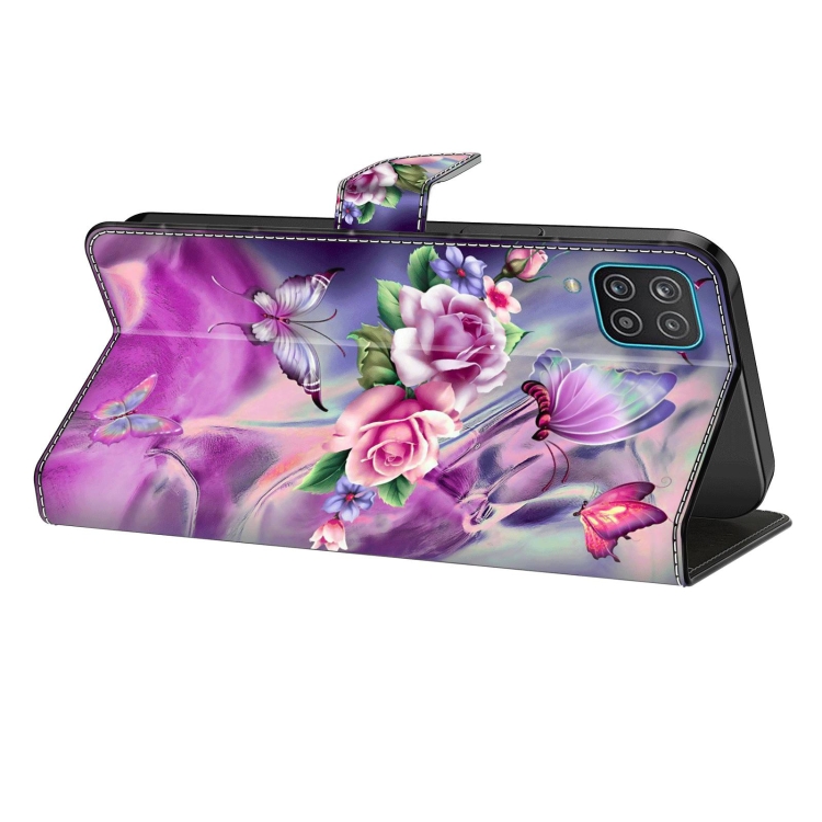 For Samsung Galaxy S22 Crystal 3D Shockproof Protective Leather Phone Case(Butterfly) For Samsung Galaxy S22 Crystal 3D Shockproof Protective Leather Phone Case(Butterfly)