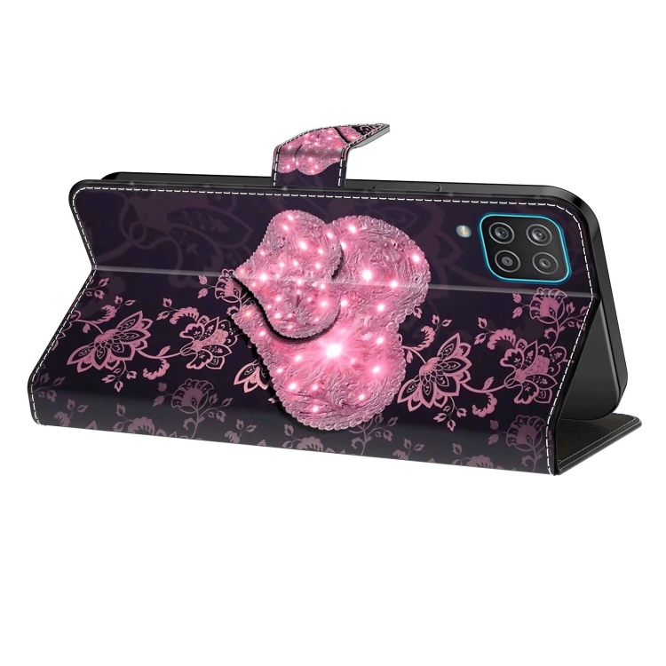 For Samsung Galaxy S23+ Crystal 3D Shockproof Protective Leather Phone Case(Lace Love)