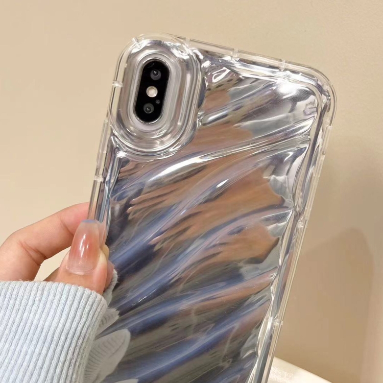 For iPhone 14 Plus Sequin Waves TPU Phone Case(Silver) For iPhone 14 Plus Sequin Waves TPU Phone Case(Silver)