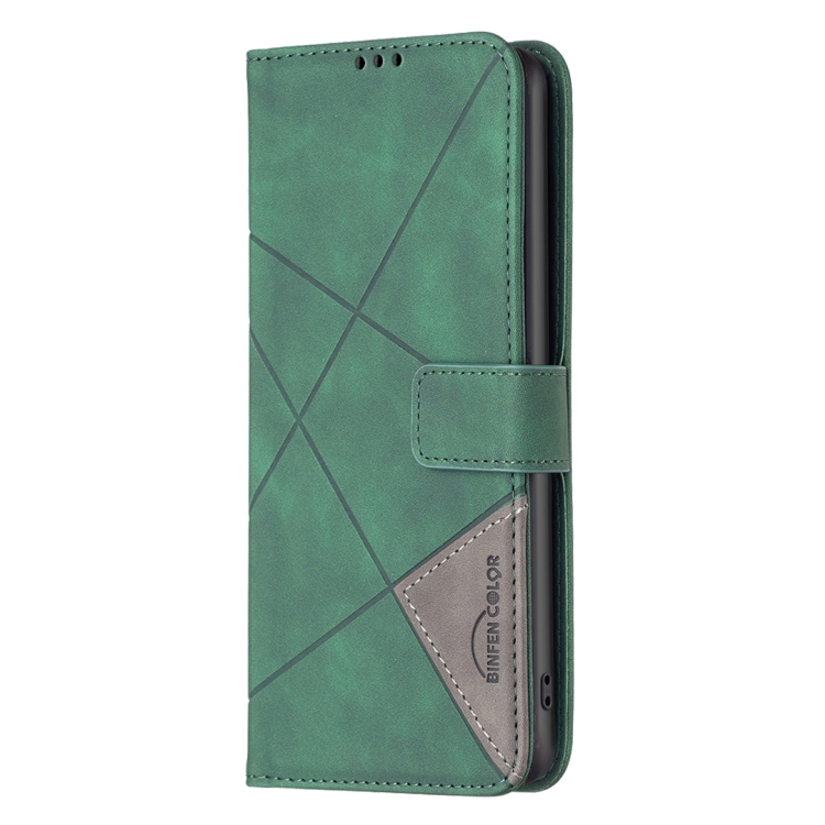 Para Motorola Moto G84 5G Funda para teléfono de cuero con textura de rombo  y hebilla