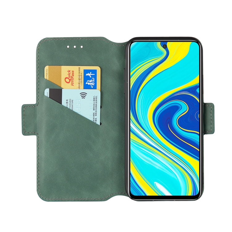 For Xiaomi Redmi Note 9 Pro / Note 9S / Note 9 Pro Max Retro Frosted Oil-side Horizontal Flip Leather Case with Holder & Card Slots(Green) - 3