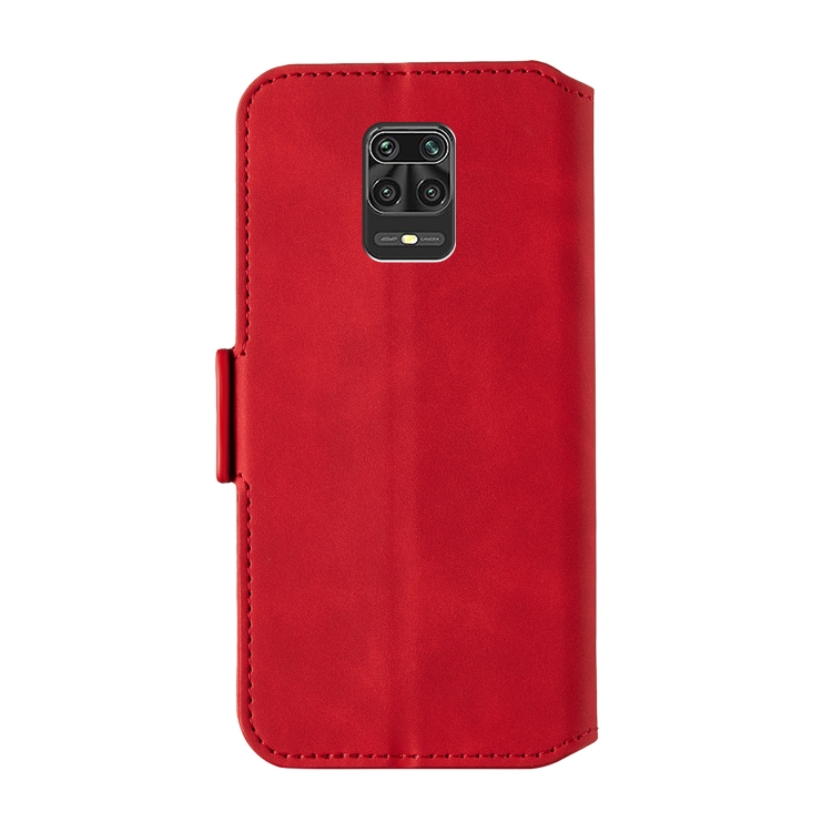 For Xiaomi Redmi Note 9 Pro / Note 9S / Note 9 Pro Max Retro Frosted Oil-side Horizontal Flip Leather Case with Holder & Card Slots(Red) - 2