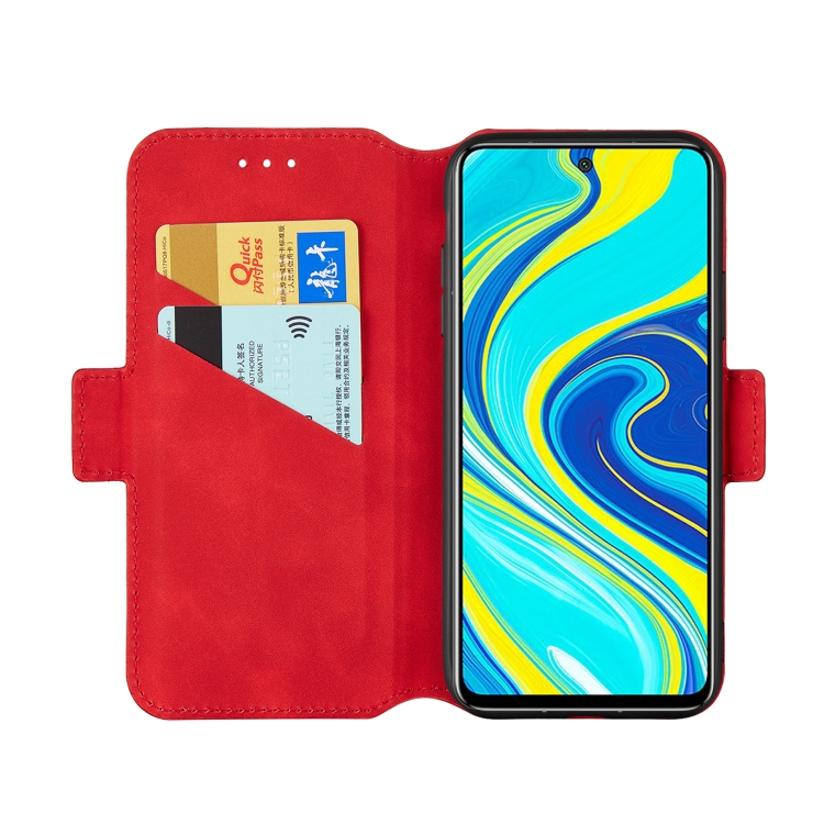 For Xiaomi Redmi Note 9 Pro / Note 9S / Note 9 Pro Max Retro Frosted Oil-side Horizontal Flip Leather Case with Holder & Card Slots(Red) - 3