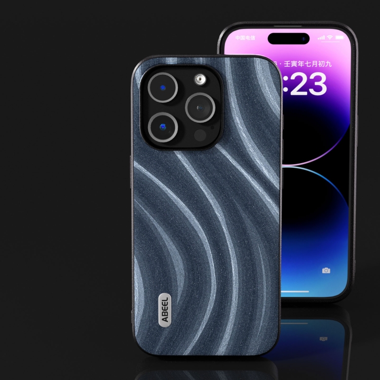 For iPhone 15 ABEEL Galactic Pattern Protective Phone Case(Blue) For iPhone 15 ABEEL Galactic Pattern Protective Phone Case(Blue)