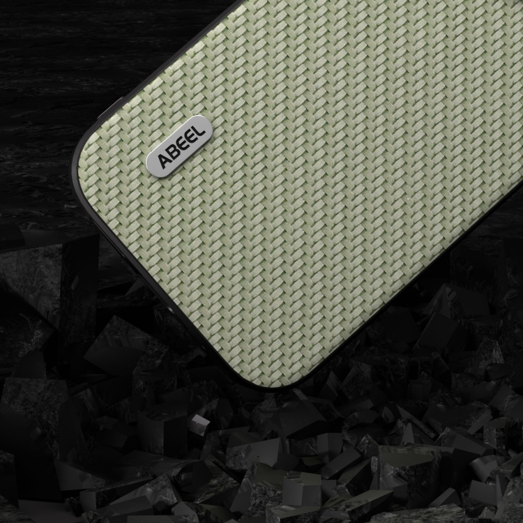 For iPhone 15 Pro ABEEL Carbon Fiber Texture Protective Phone Case(Green) For iPhone 15 Pro ABEEL Carbon Fiber Texture Protective Phone Case(Green)