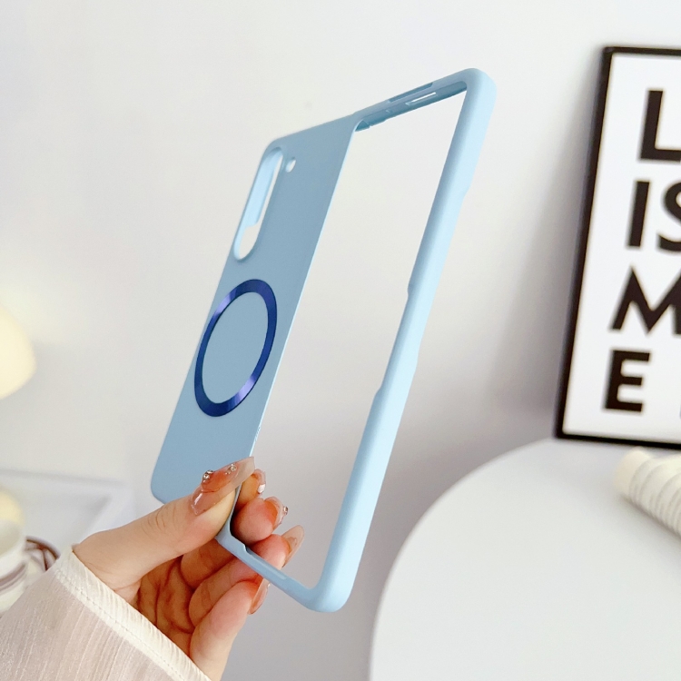 For Samsung Galaxy Z Fold5 Skin Feel Magsafe Magnetic Shockproof PC Phone Case(Blue) For Samsung Galaxy Z Fold5 Skin Feel Magsafe Magnetic Shockproof PC Phone Case(Blue)
