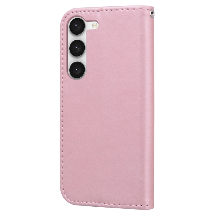 For Samsung Galaxy S22 5G Cartoon Buckle Horizontal Flip Leather Phone Case(Pink) For Samsung Galaxy S22 5G Cartoon Buckle Horizontal Flip Leather Phone Case(Pink)