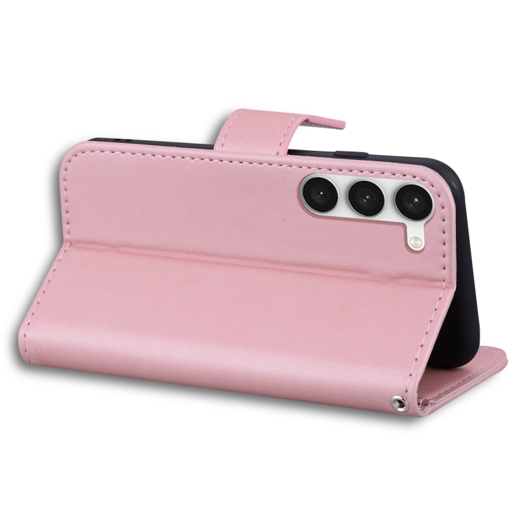 For Samsung Galaxy S22 5G Cartoon Buckle Horizontal Flip Leather Phone Case(Pink) For Samsung Galaxy S22 5G Cartoon Buckle Horizontal Flip Leather Phone Case(Pink)