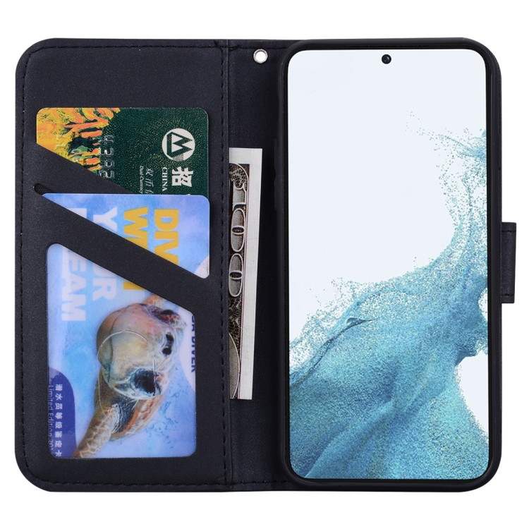 For Samsung Galaxy S21 5G Cartoon Buckle Horizontal Flip Leather Phone Case(Black) For Samsung Galaxy S21 5G Cartoon Buckle Horizontal Flip Leather Phone Case(Black)