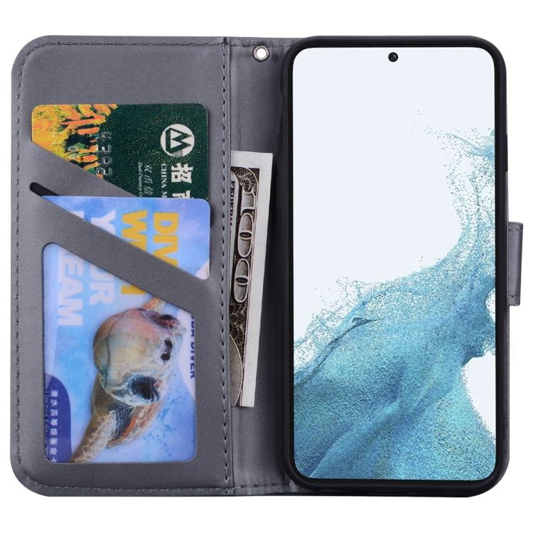 For Samsung Galaxy S21+ 5G Cartoon Buckle Horizontal Flip Leather Phone Case(Grey) For Samsung Galaxy S21+ 5G Cartoon Buckle Horizontal Flip Leather Phone Case(Grey)