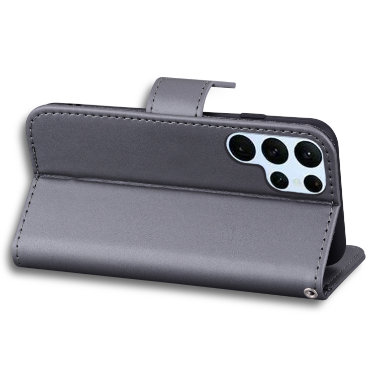 For Samsung Galaxy S21 Ultra 5G Cartoon Buckle Horizontal Flip Leather Phone Case(Grey) For Samsung Galaxy S21 Ultra 5G Cartoon Buckle Horizontal Flip Leather Phone Case(Grey)