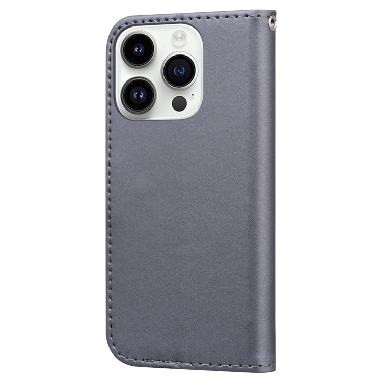 For iPhone 11 Pro Max Cartoon Buckle Horizontal Flip Leather Phone Case(Grey) For iPhone 11 Pro Max Cartoon Buckle Horizontal Flip Leather Phone Case(Grey)