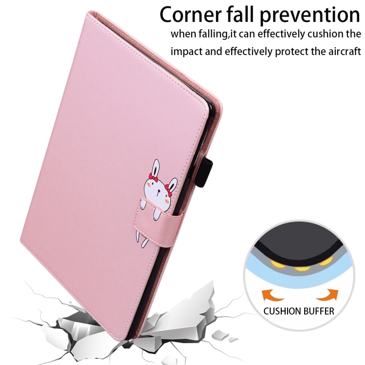 For iPad Air / Air 2 / 9.7 2017 / 2018 Cartoon Buckle Leather Smart Tablet Case(Rose Gold) For iPad Air / Air 2 / 9.7 2017 / 2018 Cartoon Buckle Leather Smart Tablet Case(Rose Gold)