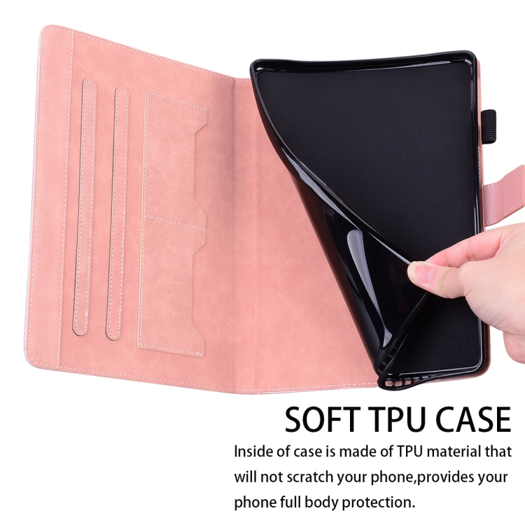 For iPad Air / Air 2 / 9.7 2017 / 2018 Cartoon Buckle Leather Smart Tablet Case(Rose Gold) For iPad Air / Air 2 / 9.7 2017 / 2018 Cartoon Buckle Leather Smart Tablet Case(Rose Gold)