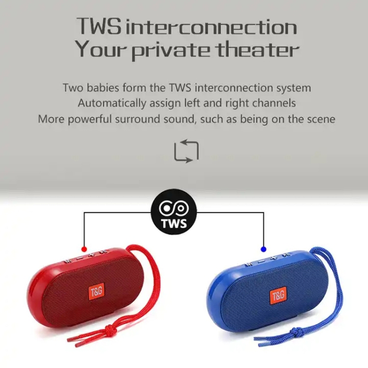 T&G TG179 Outdoor Multifunctional Wireless Bluetooth Speaker Support USB / TF / FM(Dark Blue)