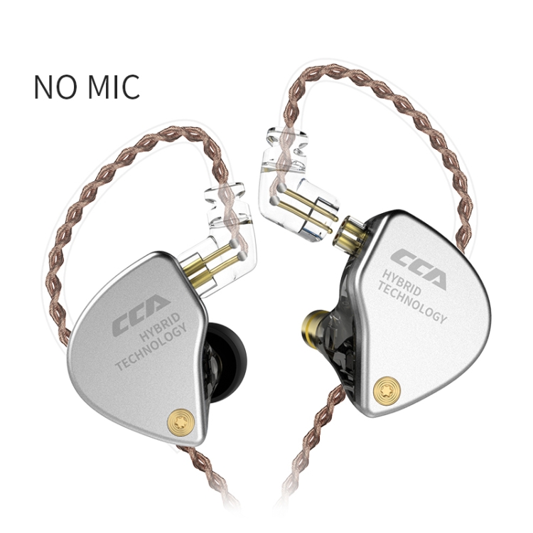 CCA CCA-CA4 3.5mm Gold Plated Plug Hybrid Technology Wire-controlled In-ear Earphone, Type:without Mic(Black) CCA CCA-CA4 3.5mm Gold Plated Plug Hybrid Technology Wire-controlled In-ear Earphone, Type:without Mic(Black)