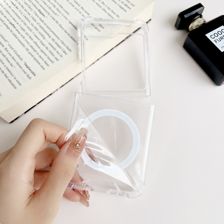 For Samsung Galaxy Z Flip5 5G Magsafe Magnetic Transparent Shockproof Phone Case For Samsung Galaxy Z Flip5 5G Magsafe Magnetic Transparent Shockproof Phone Case