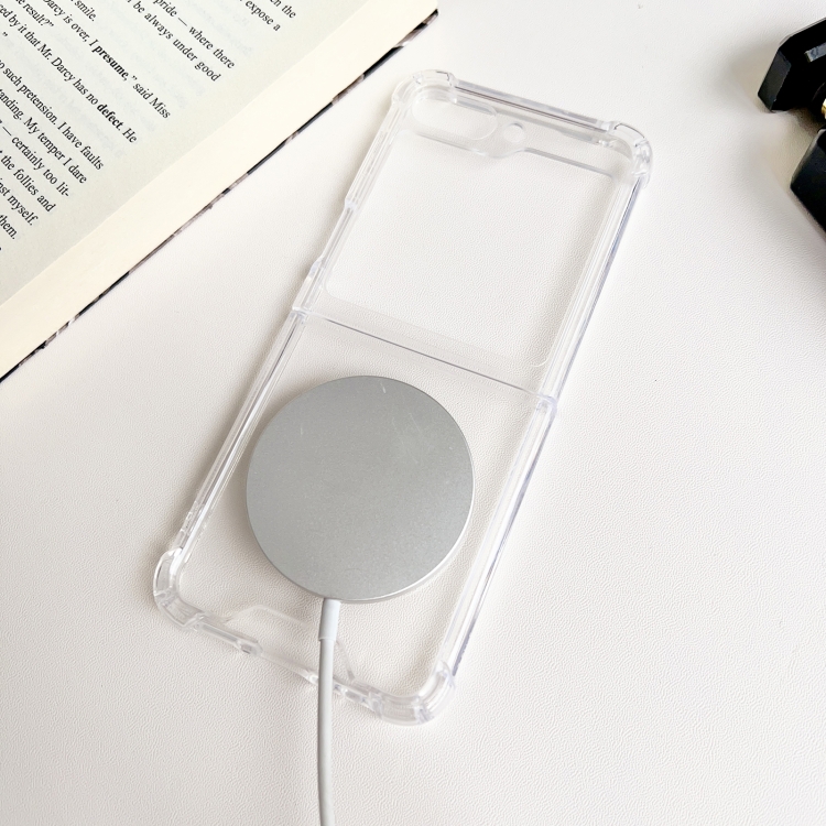 For Samsung Galaxy Z Flip5 5G Magsafe Magnetic Transparent Shockproof Phone Case For Samsung Galaxy Z Flip5 5G Magsafe Magnetic Transparent Shockproof Phone Case