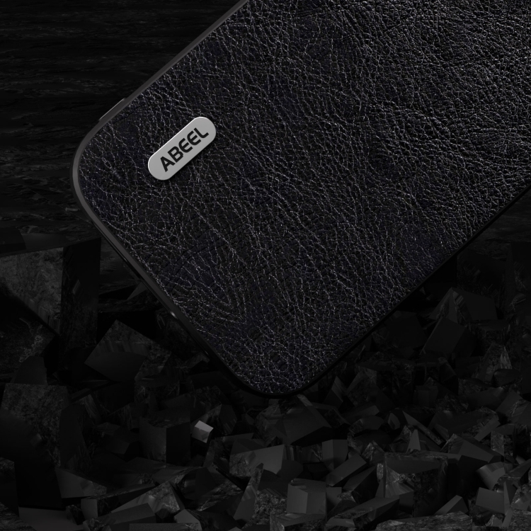 For iPhone 14 Pro ABEEL Retro Litchi Texture PU Phone Case(Black) For iPhone 14 Pro ABEEL Retro Litchi Texture PU Phone Case(Black)