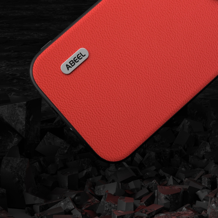 For iPhone 15 Plus ABEEL Genuine Leather Luolai Series Phone Case(Red) For iPhone 15 Plus ABEEL Genuine Leather Luolai Series Phone Case(Red)