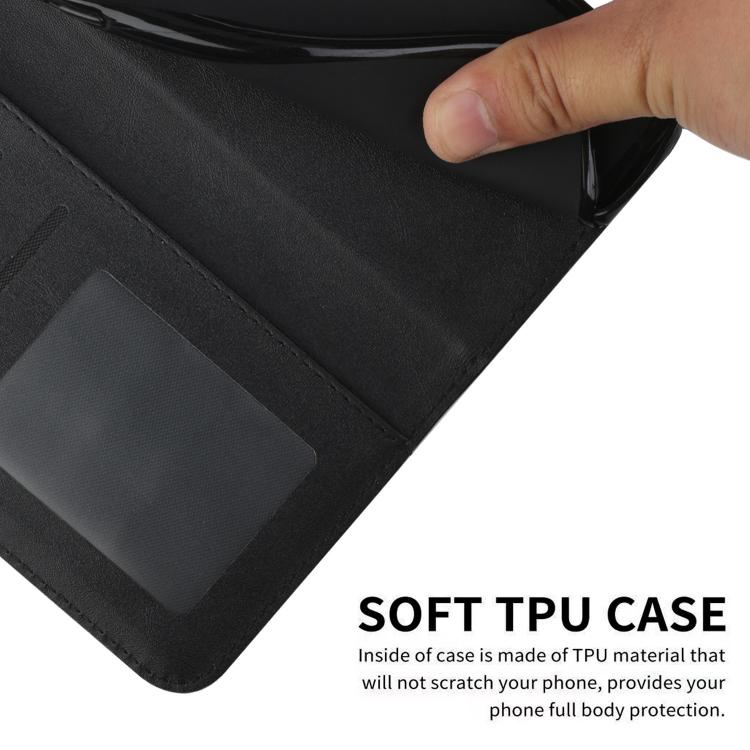 For Realme 16T 5G Stitching Calf Texture Buckle Leather Phone Case(Black)