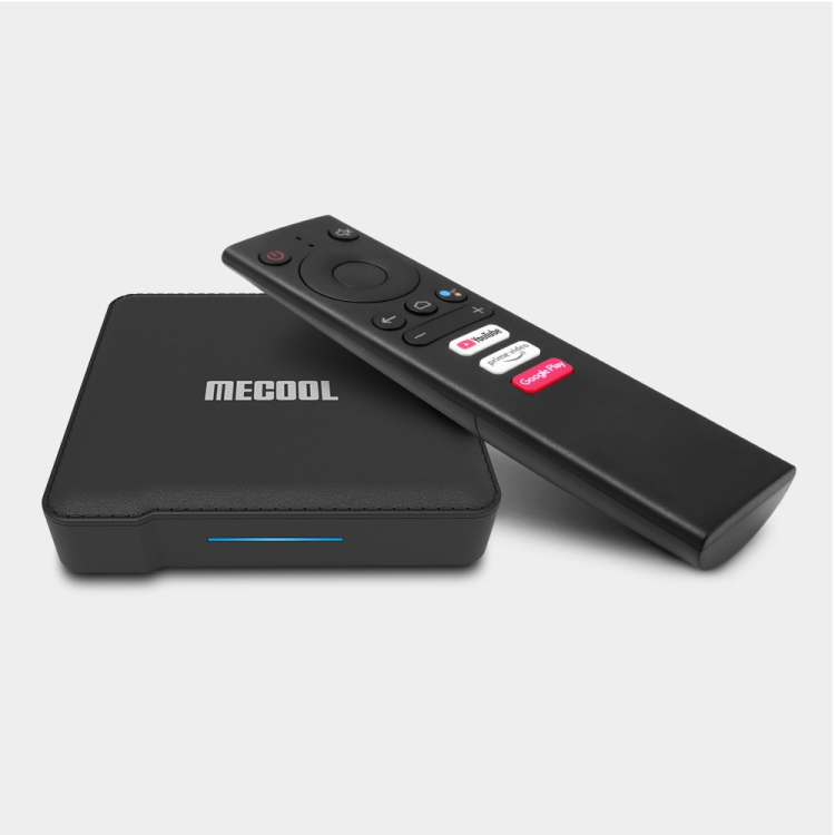 MECOOL KM1 4K Ultra HD Smart Android 9.0 Amlogic S905X3 TV Box with Remote Controller, 4GB+32GB, Support Dual Band WiFi 2T2R/HDMI/TF Card/LAN, US Plug - 1
