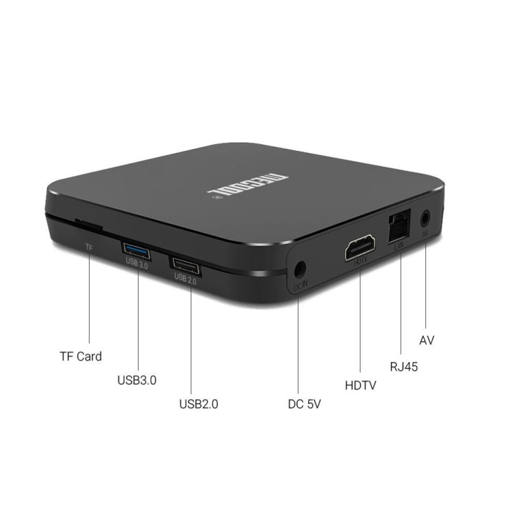 MECOOL KM9 PRO 4K ULTRA HD SMART Smart Android 10.0 AMLOGIC S905X2 TV Caja de TV con control remoto, 2 GB + 16GB, Tarjeta WiFi / HDMI / TF de soporte / USBX2, - 1