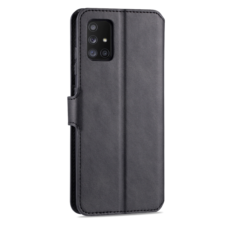 For Samsung Galaxy A51 AZNS Calf Texture Horizontal Flip Leather Case, with Holder & Card Slots & Wallet & Photo Frame(Black) - 2