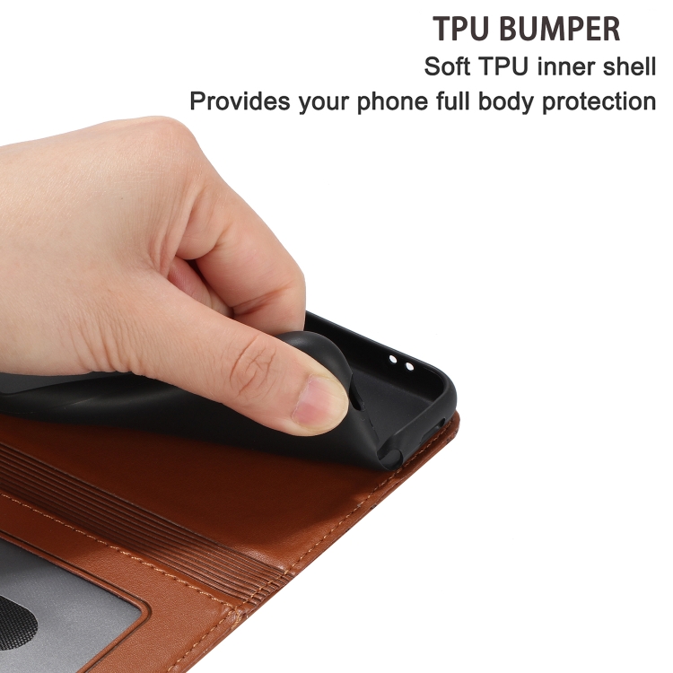 For iPhone 12 Cat Embossing Pattern Leather Phone Case with Lanyard(Brown)