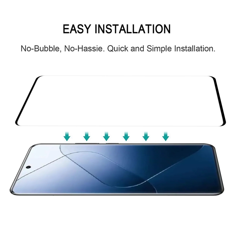 For Xiaomi 15 Pro 9H HD 3D Curved Edge Tempered Glass Film(Black)