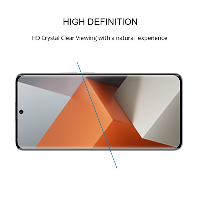 Para Xiaomi Redmi Note 13 Pro + 25 piezas 9H HD Película de vidrio templado  con borde curvo 3D (negro)