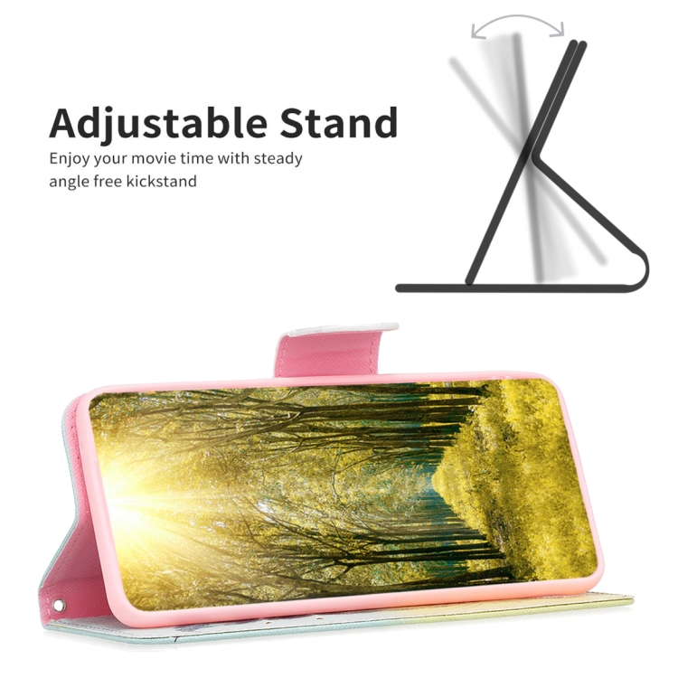 For iPhone 15 Plus Colored Drawing Pattern Leather Phone Case(Feather) For iPhone 15 Plus Colored Drawing Pattern Leather Phone Case(Feather)