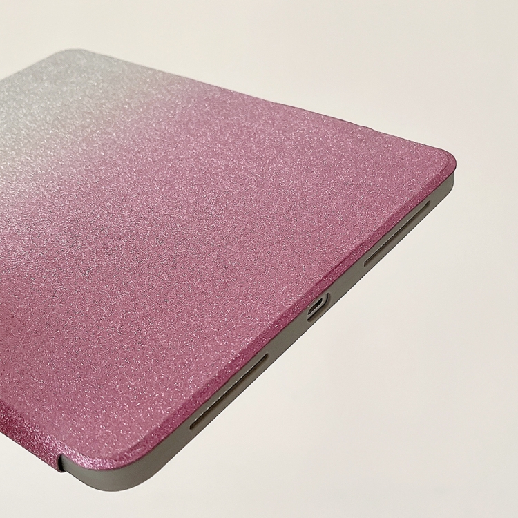 For iPad Pro 12.9 2022 / 2021 / 2020 Gradient Glitter Magnetic Split Leather Tablet Case(Rose Red) For iPad Pro 12.9 2022 / 2021 / 2020 Gradient Glitter Magnetic Split Leather Tablet Case(Rose Red)