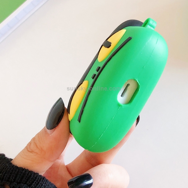 Green Head Shape Earphone Protective Case For AirPods Pro 