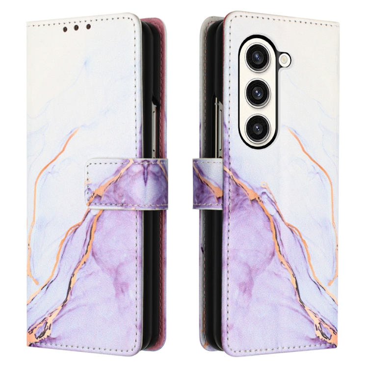 For Samsung Galaxy Z Fold5 5G PT003 Marble Pattern Flip Leather Phone Case(LS006) For Samsung Galaxy Z Fold5 5G PT003 Marble Pattern Flip Leather Phone Case(LS006)