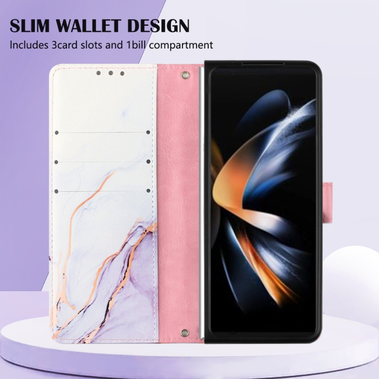For Samsung Galaxy Z Fold5 5G PT003 Marble Pattern Flip Leather Phone Case(LS006) For Samsung Galaxy Z Fold5 5G PT003 Marble Pattern Flip Leather Phone Case(LS006)