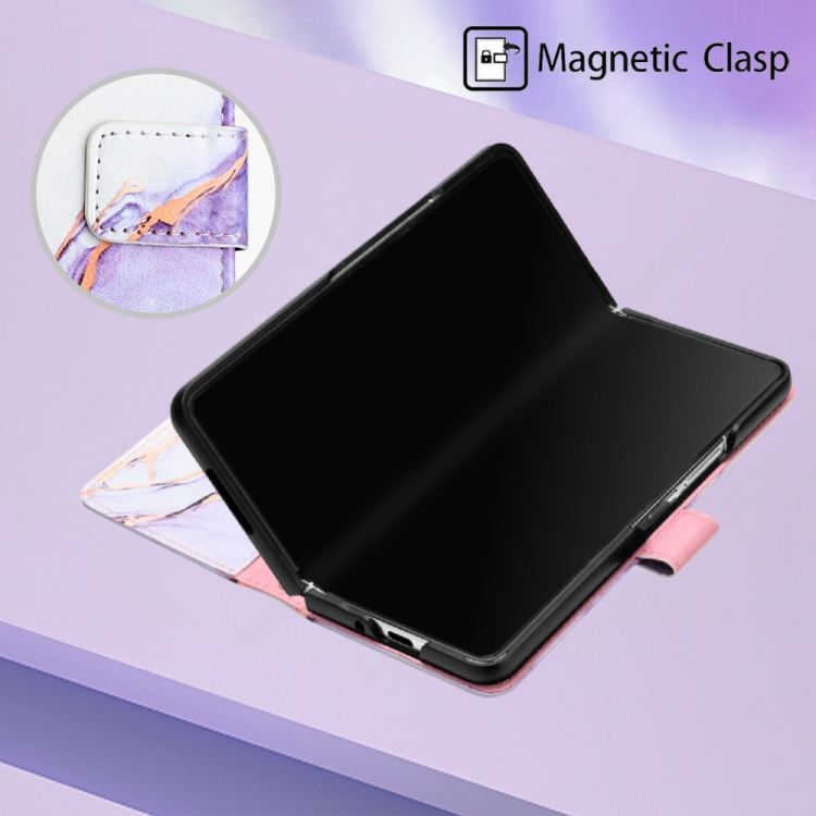 For Samsung Galaxy Z Fold5 5G PT003 Marble Pattern Flip Leather Phone Case(LS006) For Samsung Galaxy Z Fold5 5G PT003 Marble Pattern Flip Leather Phone Case(LS006)