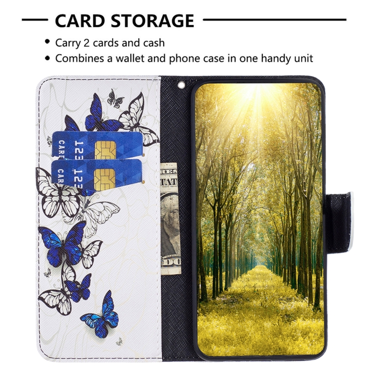 For iPhone 15 Plus Colored Drawing Pattern Flip Leather Phone Case(Butterflies) For iPhone 15 Plus Colored Drawing Pattern Flip Leather Phone Case(Butterflies)