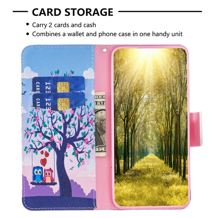 For iPhone 16 Pro Max Colored Drawing Pattern Flip Leather Phone Case(Owl) For iPhone 16 Pro Max Colored Drawing Pattern Flip Leather Phone Case(Owl)