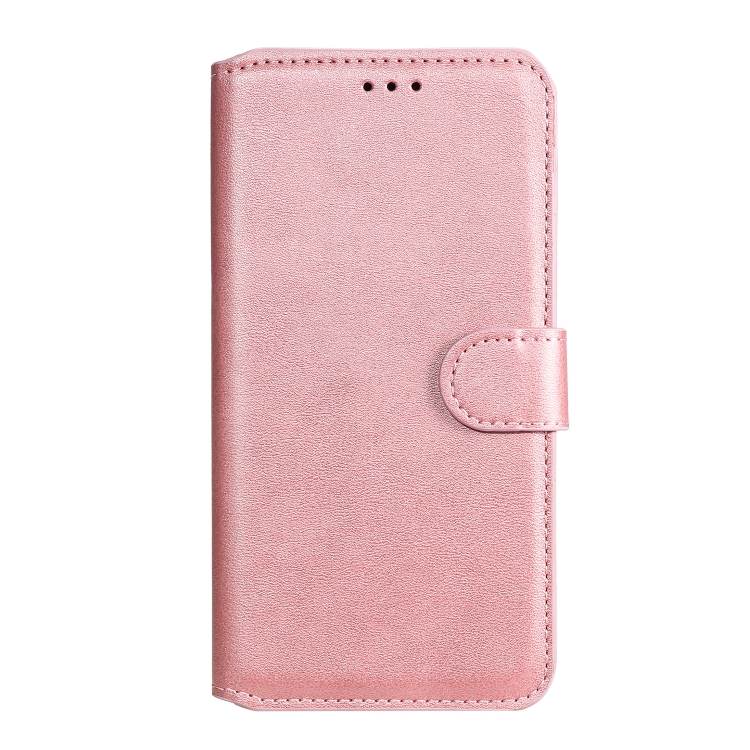 For Motorola Moto G8 Power Lite Classic Calf Texture PU + TPU Horizontal Flip Leather Case, with Holder & Card Slots & Wallet(Rose Gold) - 1
