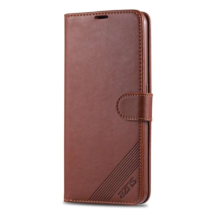 For OPPO F11 Pro AZNS Sheepskin Texture Horizontal Flip Leather Case with Holder & Card Slots & Wallet(Brown) - 1