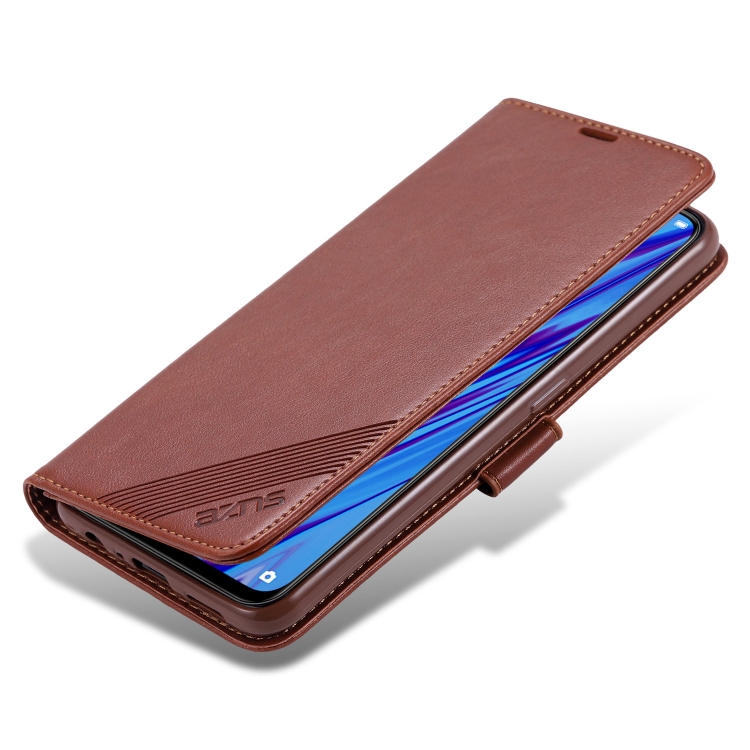 For OPPO F11 Pro AZNS Sheepskin Texture Horizontal Flip Leather Case with Holder & Card Slots & Wallet(Brown) - 3