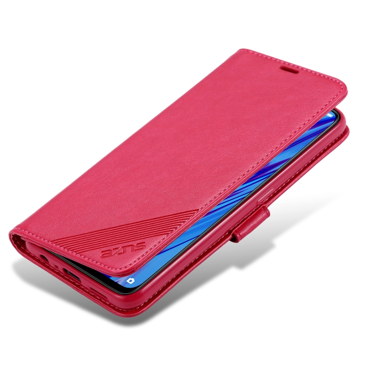 For OPPO F11 Pro AZNS Sheepskin Texture Horizontal Flip Leather Case with Holder & Card Slots & Wallet(Red) - 3